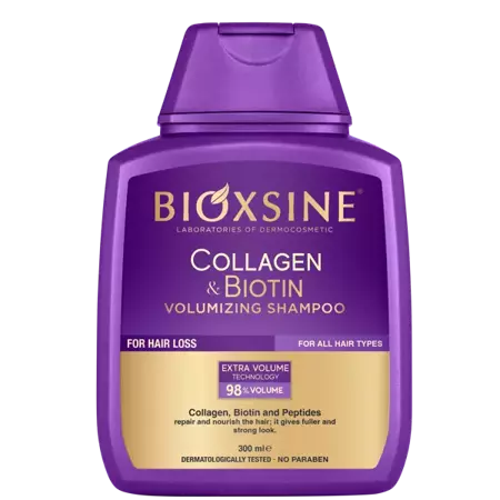 BIOXSINE Collagen & Biotin 300 ml - szampon wzmacniający i dodający objętości do mycia włosów