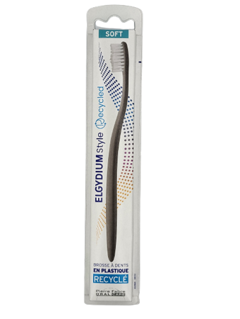 ELGYDIUM Style Recycled SOFT- eko szczoteczka do mycia zębów z miękkim włosiem